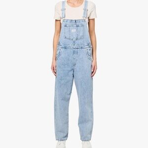 Levi vintage light wash overalls